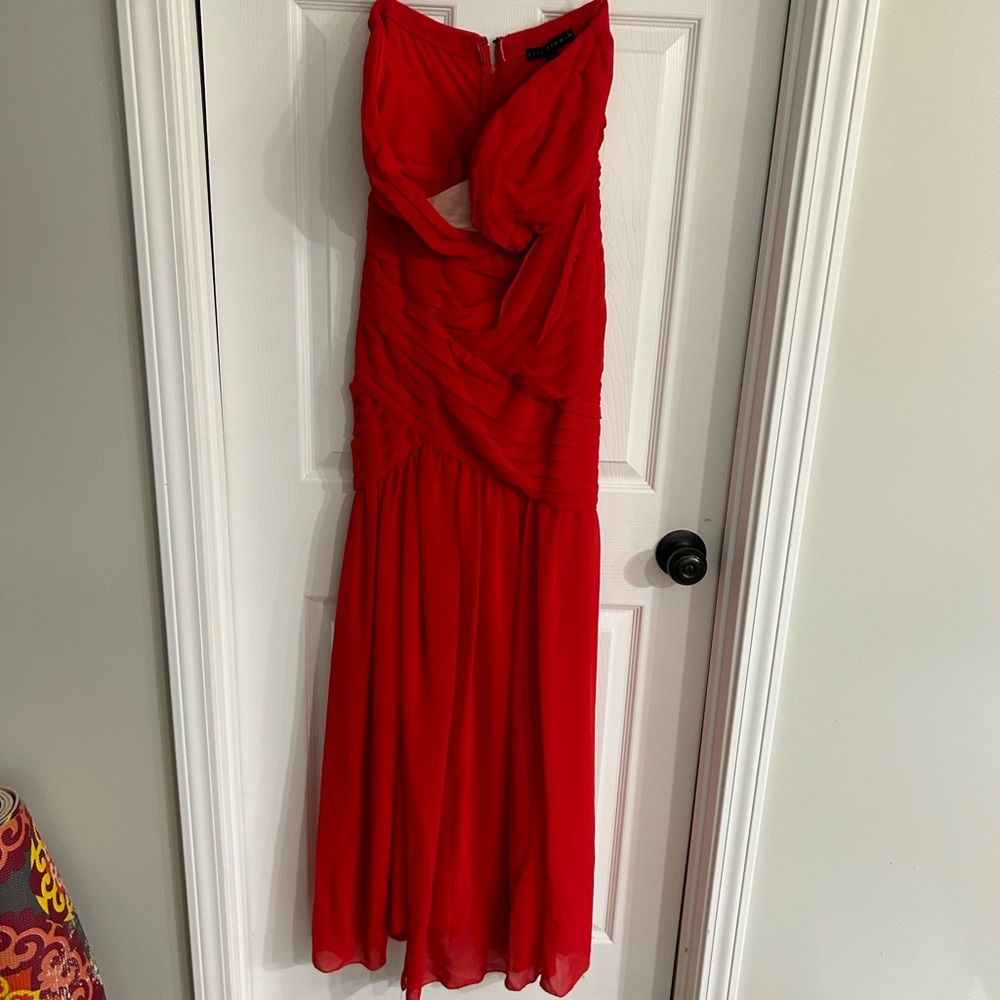 Red formal dress
